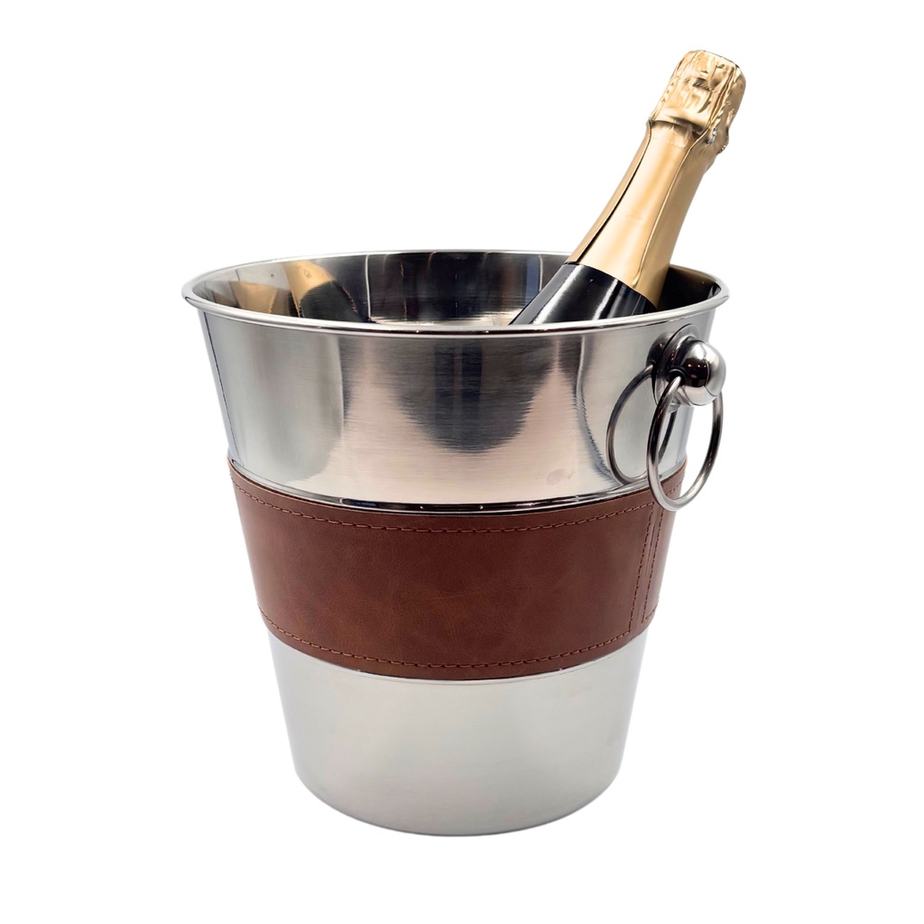 Seau à Champagne - cuir