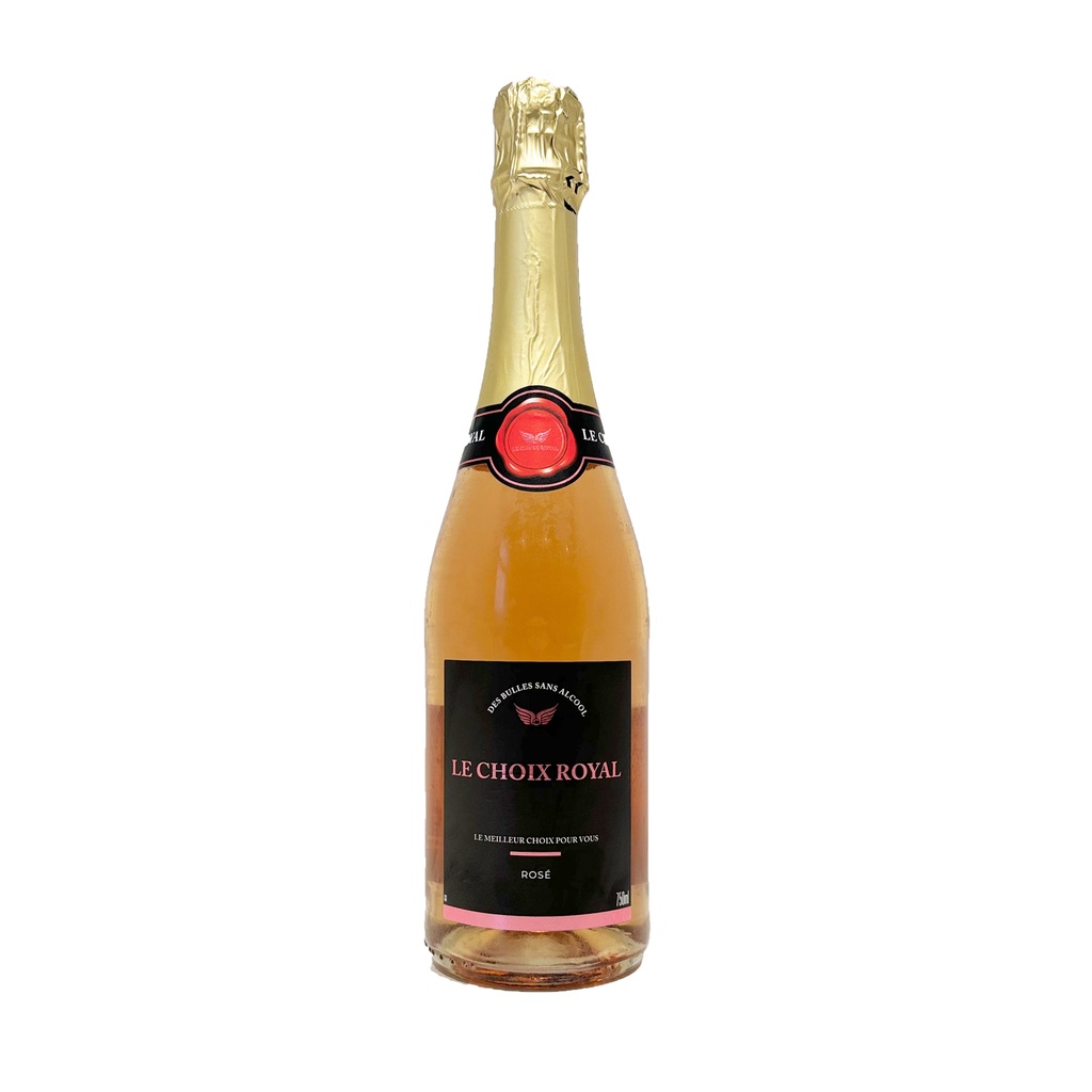 Sans alcool Pétillant - Le Choix Royal - Rosé - 75 cl